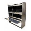 Aluminum Van Shelving Storage with Door - 45"L x 44"H x 13"D