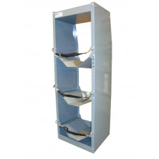 Freon tank holder tower with top shelf