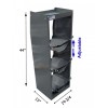 Freon tank holder tower with top shelf